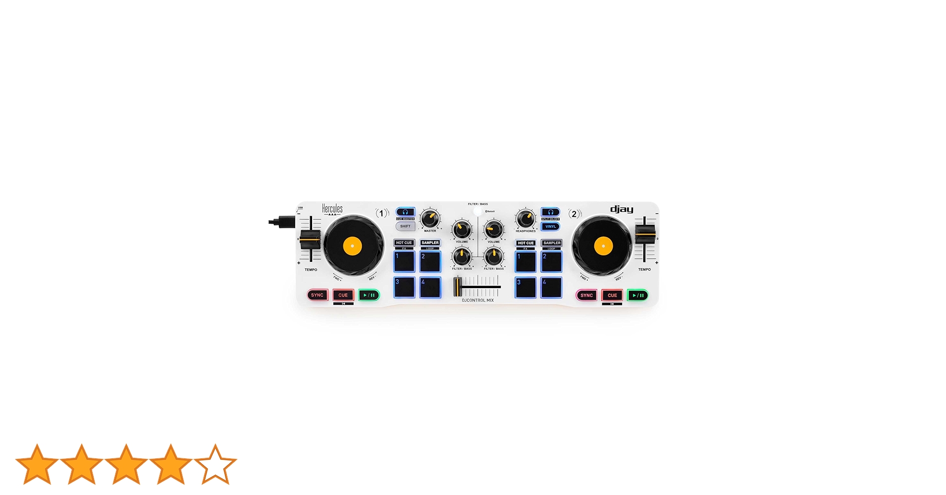 Amazon | 【国内正規品】Hercules DJControl Mix – スマホ対応